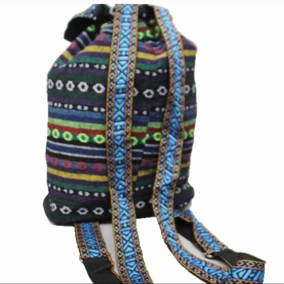 Embroidered Boho Backpack -Multi color flo… main image 9